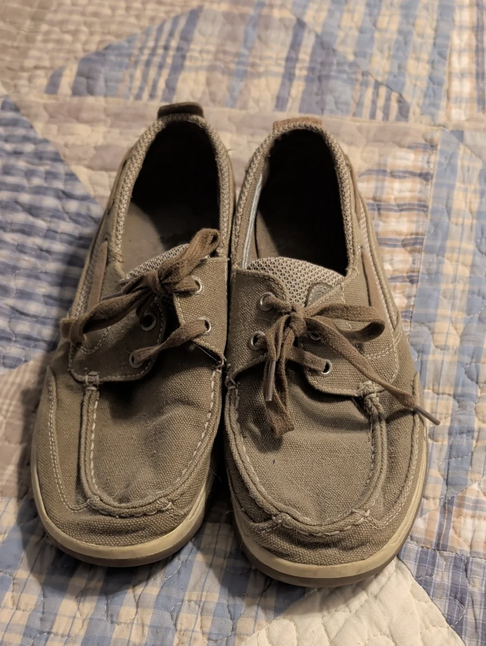 Margaritaville Taupe Boat Shoes